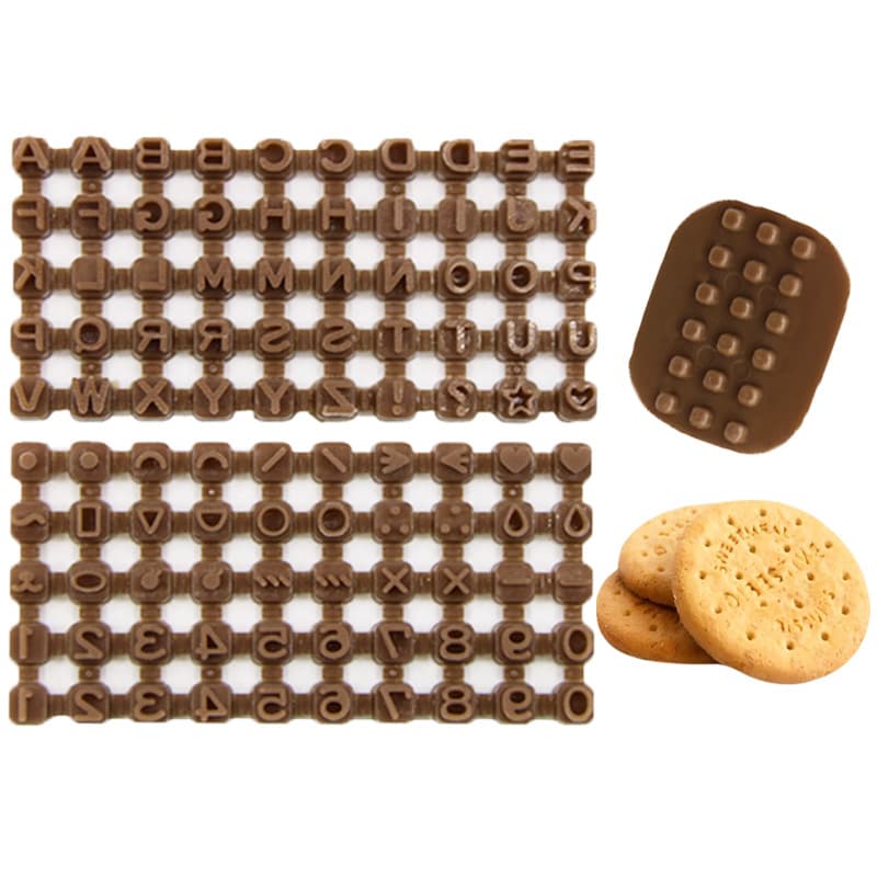 Movable type alphanumeric symbols stamp cookie mold stamp stamp mold fondant cake decoration baking tools