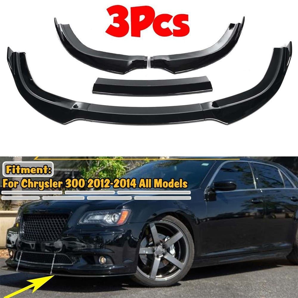 For Chrysler 300 SRT8 2011-2014 Front Lip Three-Piece Front Spoiler