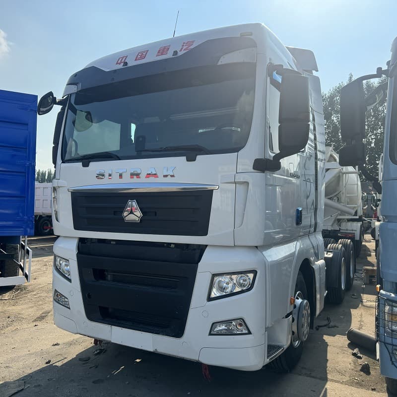 Sinotruk Shandeka tractor head sell used 10-wheel heavy truck 420 horsepower cargo transport head