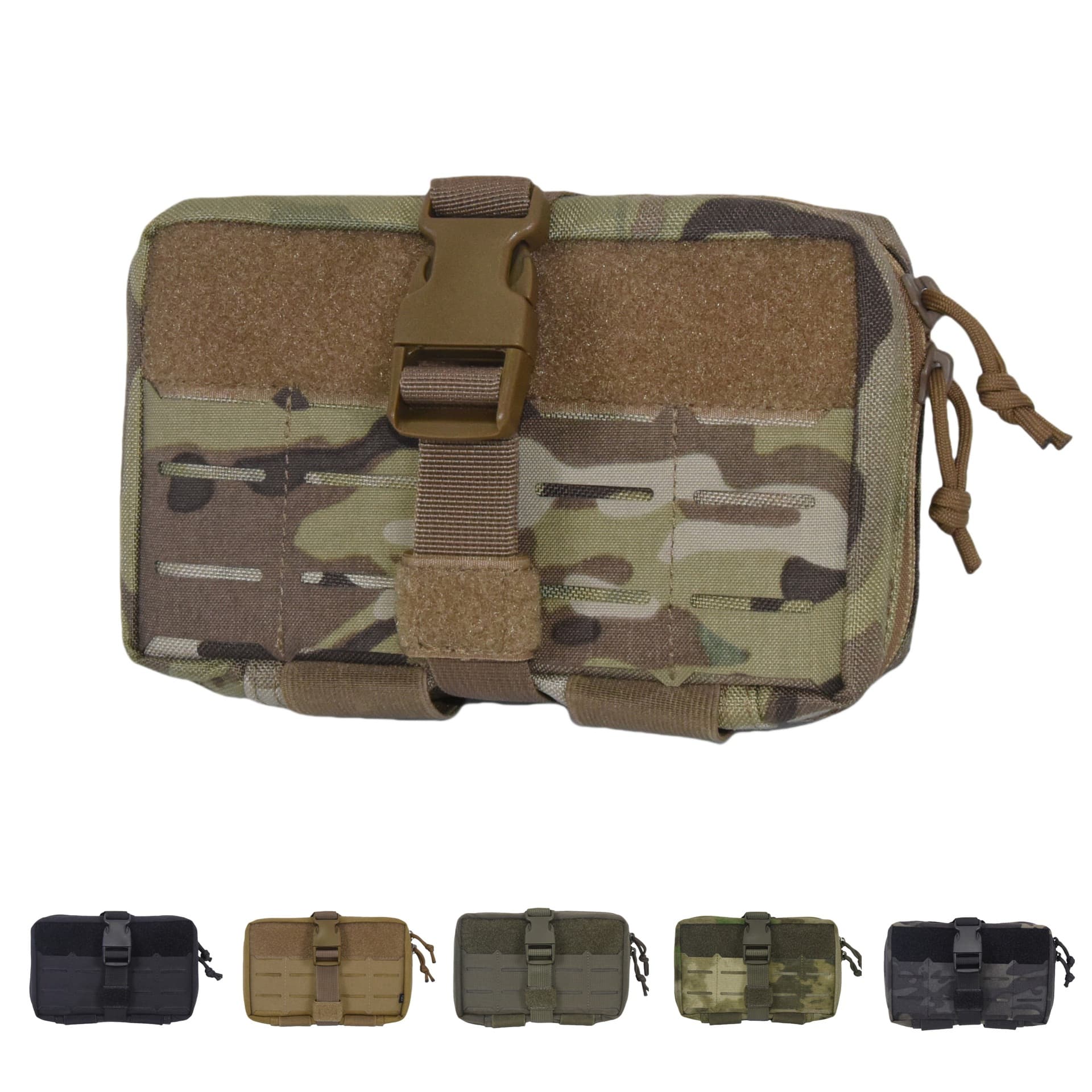 8-Point Laser-Cut MOLLE Utility Pouch, MC Universal Multi-Function Tactical Gear Nylon, Multiple Colors Available, Versatile Use