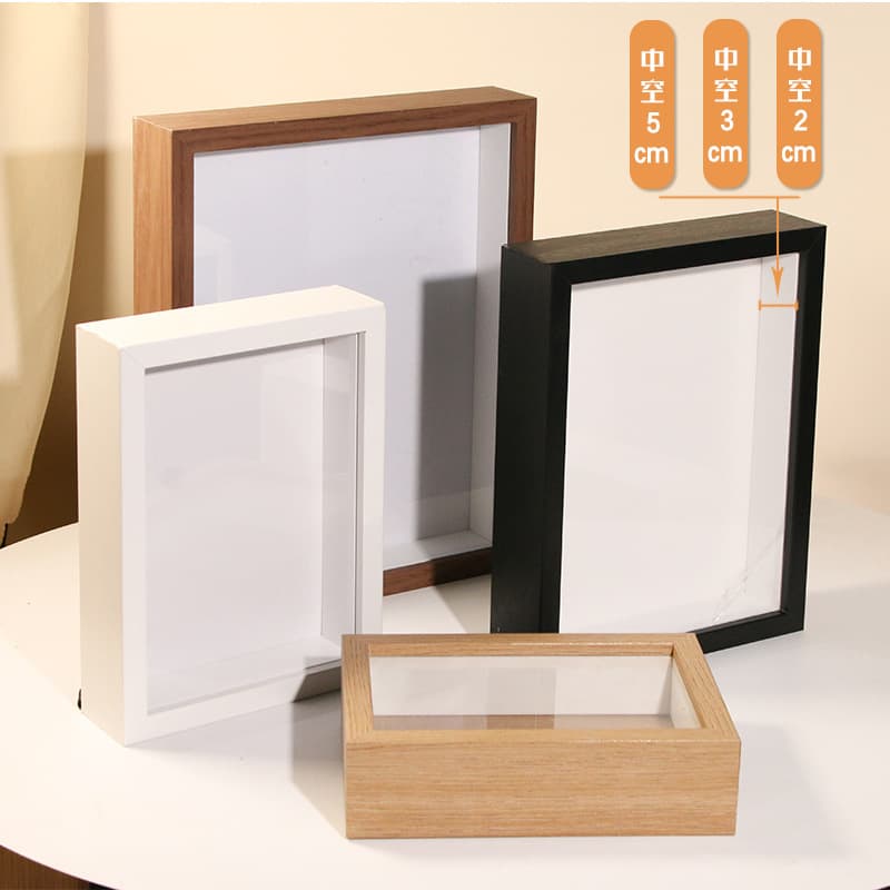 Red Shadow 2cm Hollow Photo Frame Specimen Frame 3cm Dried Flowers 5cm Immortal Flowers Custom Wholesale New Chinese Style