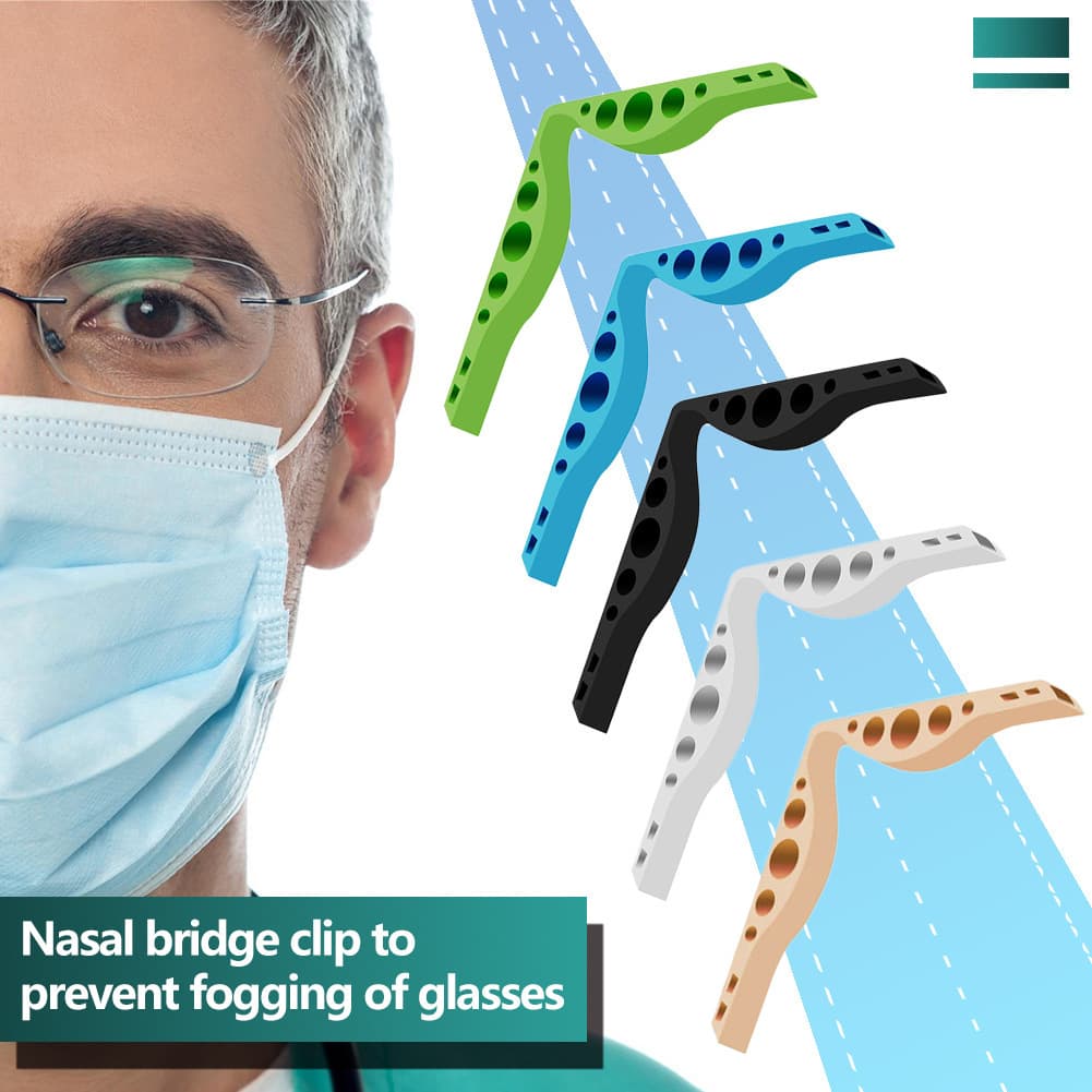 Mask nose clip anti-fog silicone nose bridge frame, anti-fog sealing pad strips, silicone strips for shaping.