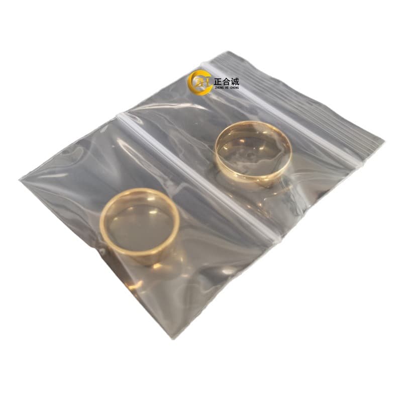 Transparent PE Double-Layer Self-Sealing Bag with Double Zipper Seal, Plastic Seal Bag for Earrings, Rings, Jewelry Packaging
