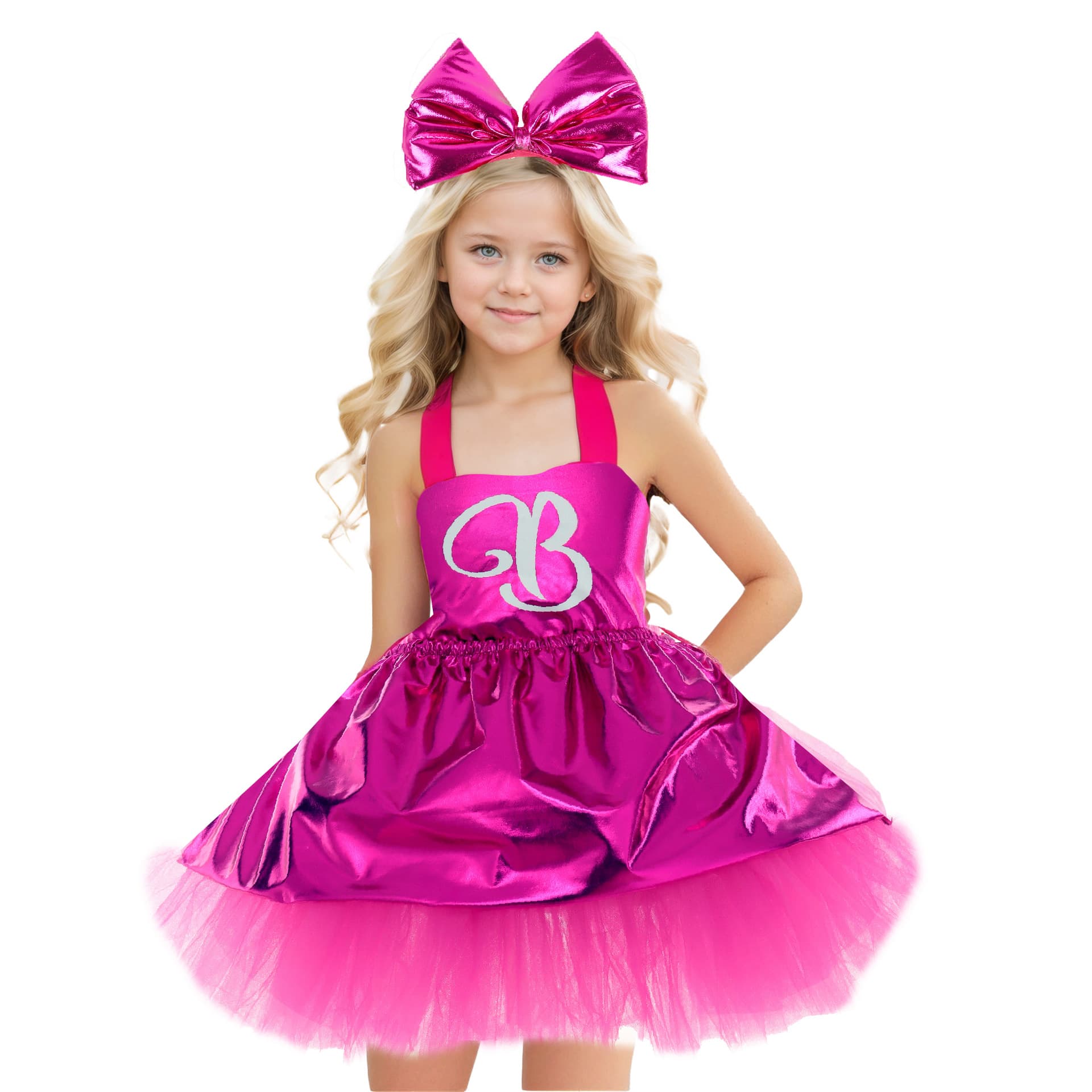 Amazon New Barbie Dress Tutu Dress Children's Performance Cosplay Dress Kids Skirt