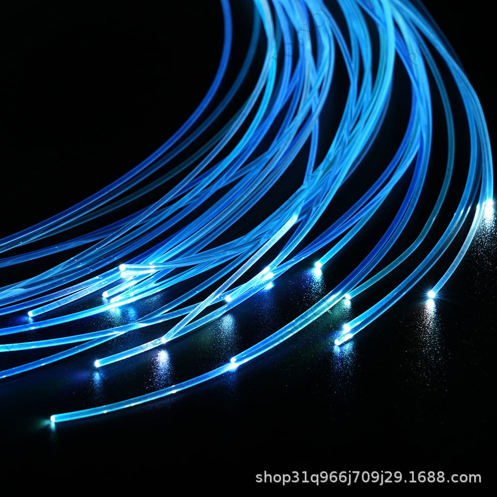 Ultra-Bright Solid Core MMA Flexible Fiber Optic Light Guide Strip, Transparent Car Body Glowing, MMA Plastic Cinema Step Light