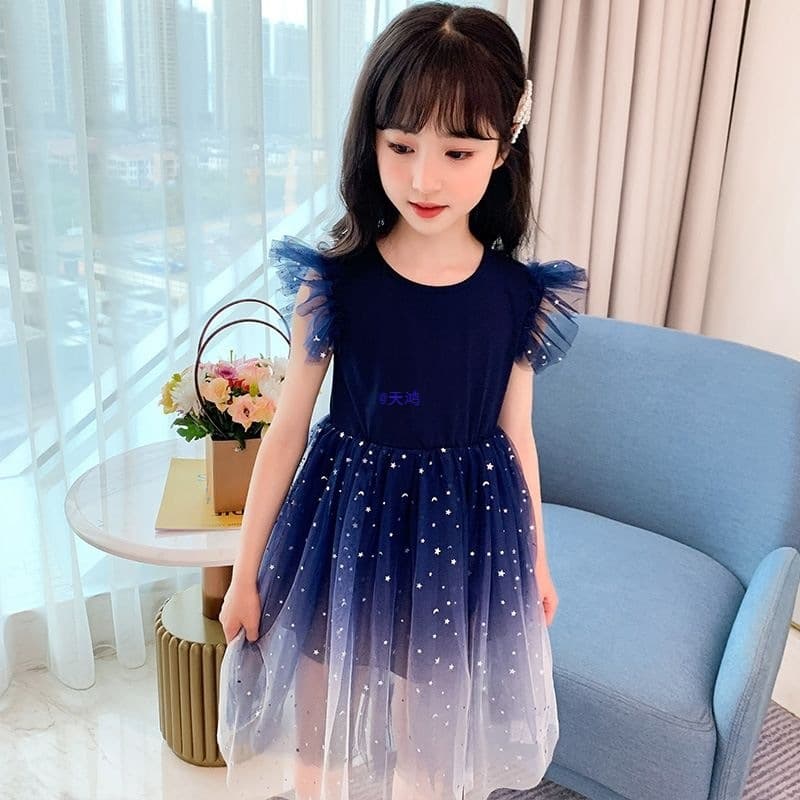 2026 Summer New Girls Dress Baby Princess Dress Long Tulle Dress