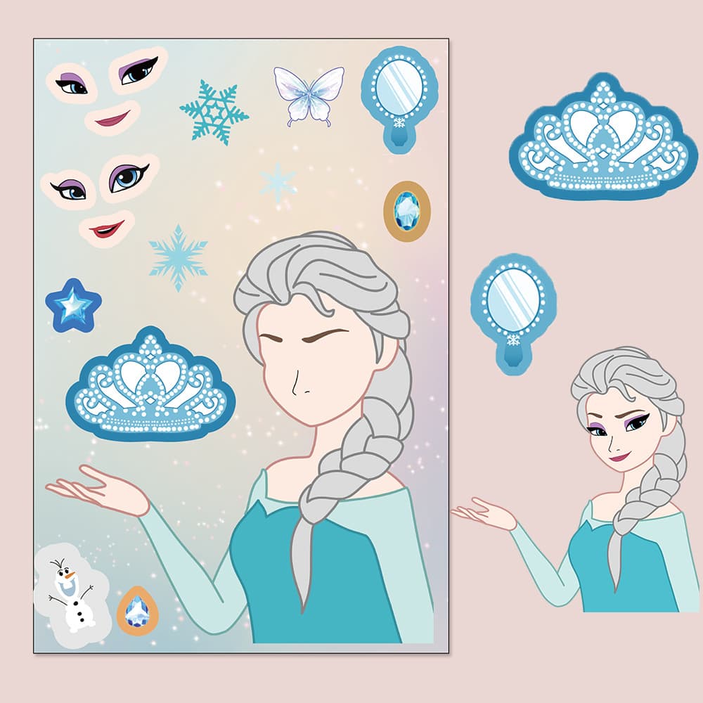 8 Sheets/Set Snow White Dress-Up Series Decorative Sticker Pack for Notebooks, Luggage, Guitars, Skateboards - Wholesale