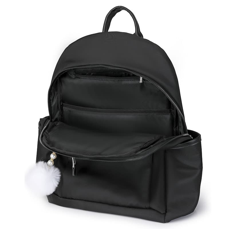 Women's Travel Backpack Nylon Fabric 2025 New Style Korean Fashion Lightweight Simple Large Capacity
