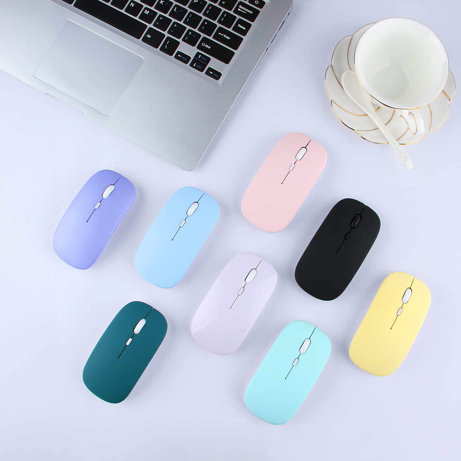 Compatible with Apple, Huawei laptops, iPad tablets, Bluetooth wireless multi-color silent wireless Bluetooth mouse.