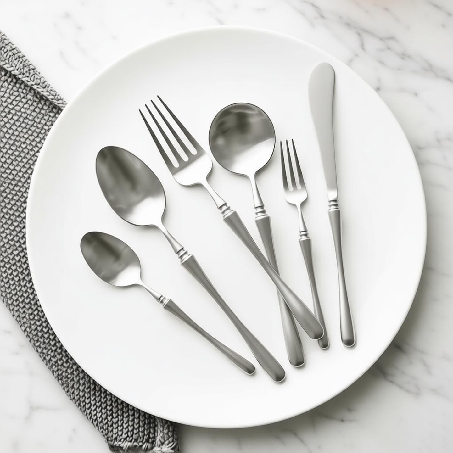 Creative 304 stainless steel Qinglong Xiaomanyao hotel steak knife, fork, spoon, coffee, Western food tableware set
