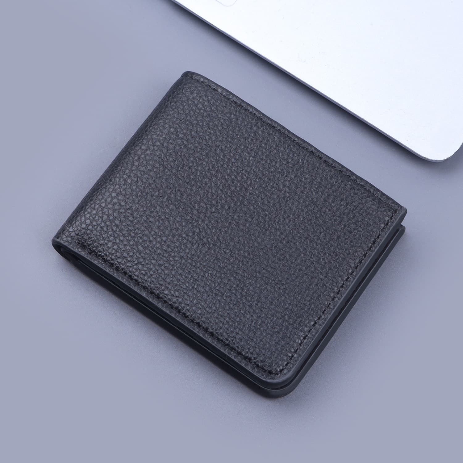 Short men's wallet, men's card holder, integrated cross-border foreign trade horizontal wallet, retro pebbled leather wallet, soft leather for men