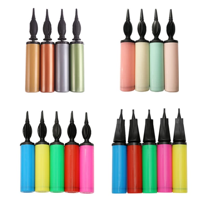 Export Balloon Hand-Push Inflator Plastic Portable Air Pump Balloon Pump Wholesale