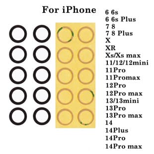 Compatible with Apple lens glass, iPhone rear camera glass lens, full series mirror glass