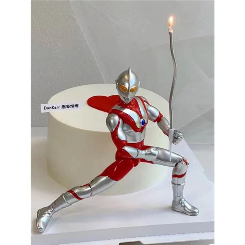 Chinese Valentine's Day Transformation Superman Cake Decoration: Believe in the Light and My Wife, I Hold the Flag for My Husband, the Goddess Birthday Candle