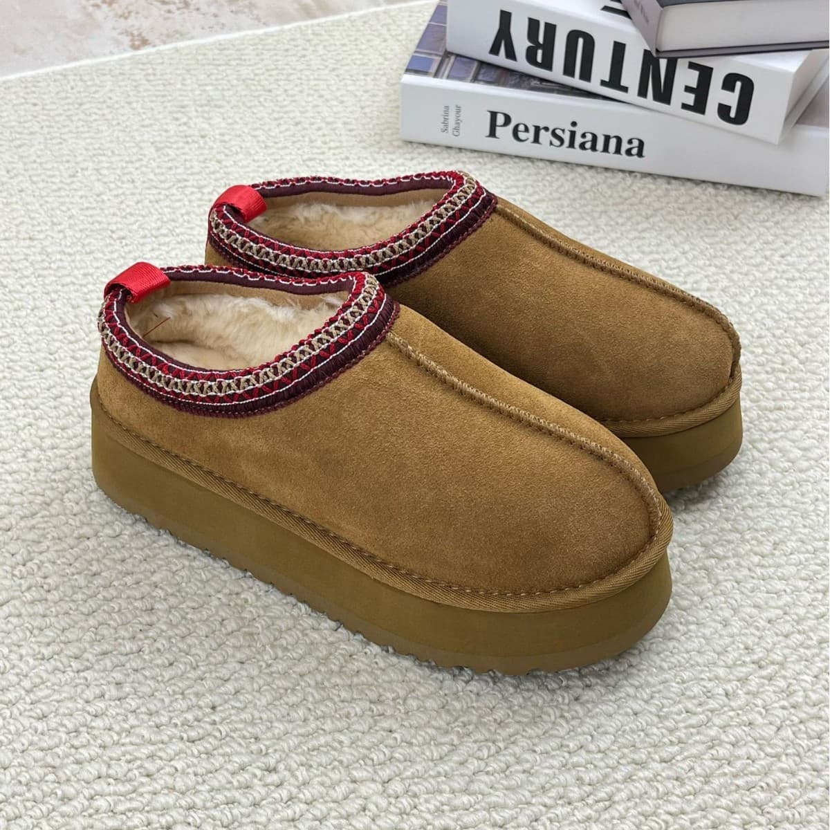 Cross-border Trade Thick-Soled Short Boots, Autumn and Winter Ethnic Style Boots, New Trendy Versatile Elevated Casual Fleece-Lined Snow Boots
