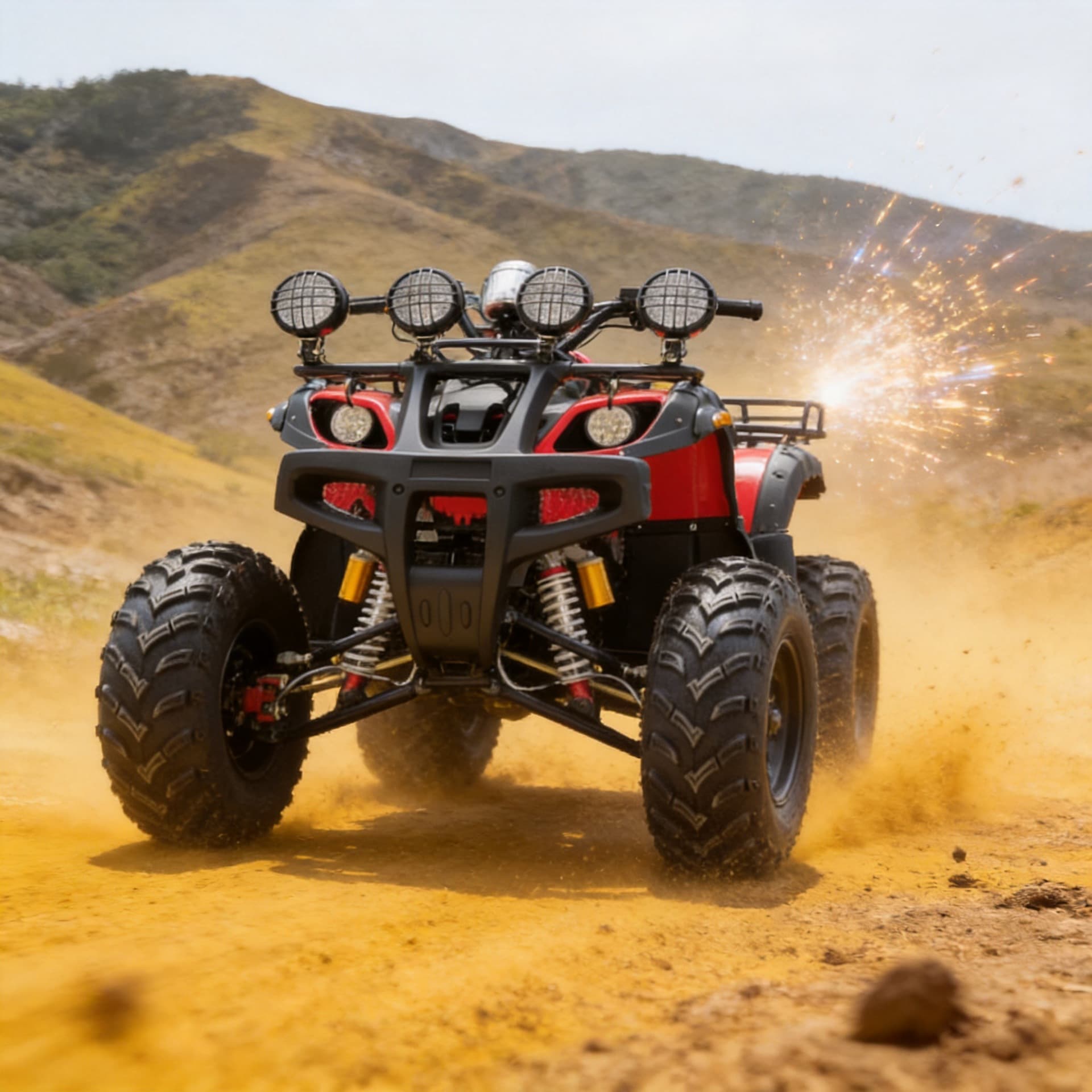 250CC Shaft Drive Water-Cooled Big Bull ATV All-Terrain Four-Wheel Off-Road Motorcycle Snowmobile