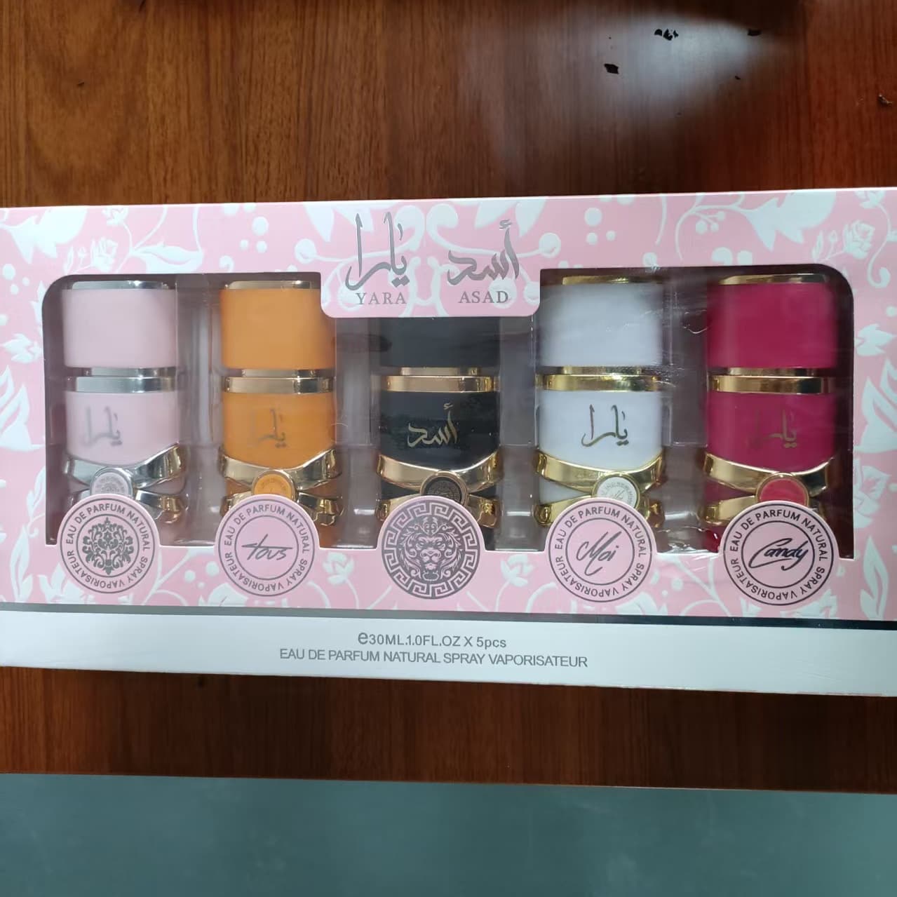 Cross-border hot model Latafa YARA 5-piece perfume set Middle East Arabic perfume wholesale Dubai foreign trade factory