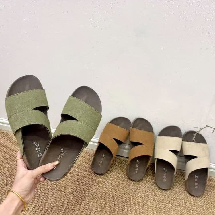 Unique Design Round-Toe Open-Toe Platform Sandals for Women Summer 2026 Fairy Style Vacation Beach Flip-Flops