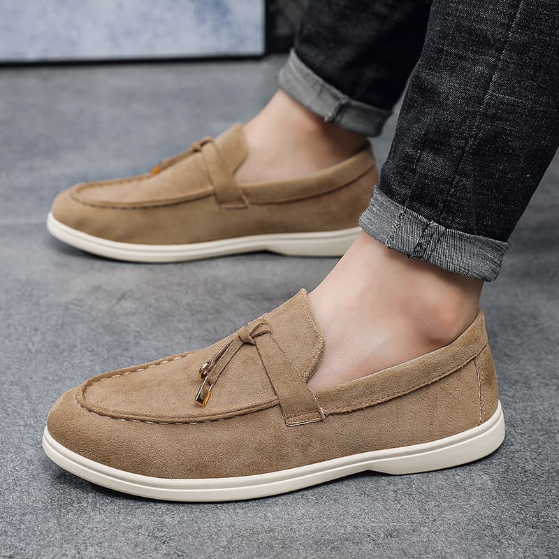 Men's Slip-On Casual Loafers Suede Cross-Border Hot Selling Loafers Fashion British Penny Loafers Drop Shipping