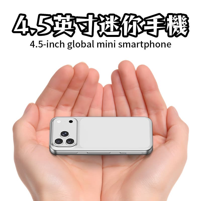 New i17 Pro Max Mini Small Phone Mini Version Card-Style 4.5-inch 5G Small Screen Cheap Phone