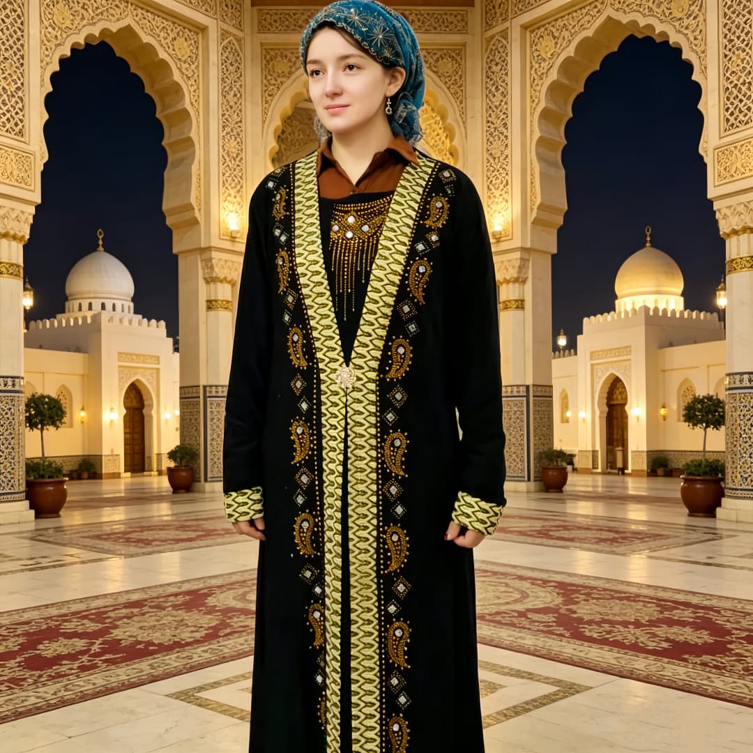 New Women's Heavy Beaded Long Dress Loose Slimming Cardigan Style One-Piece Drop Shipping Cross-border TEMU