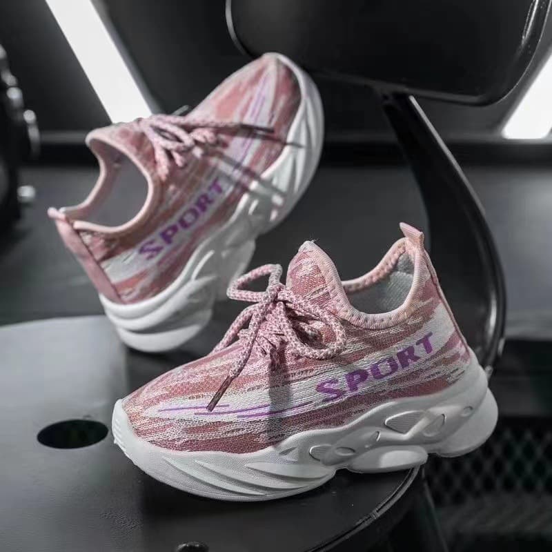 Children's Sports Shoes Breathable Summer Mesh Shoes Casual Black and White Grid Outdoor Hiking Shoes for Boys and Girls