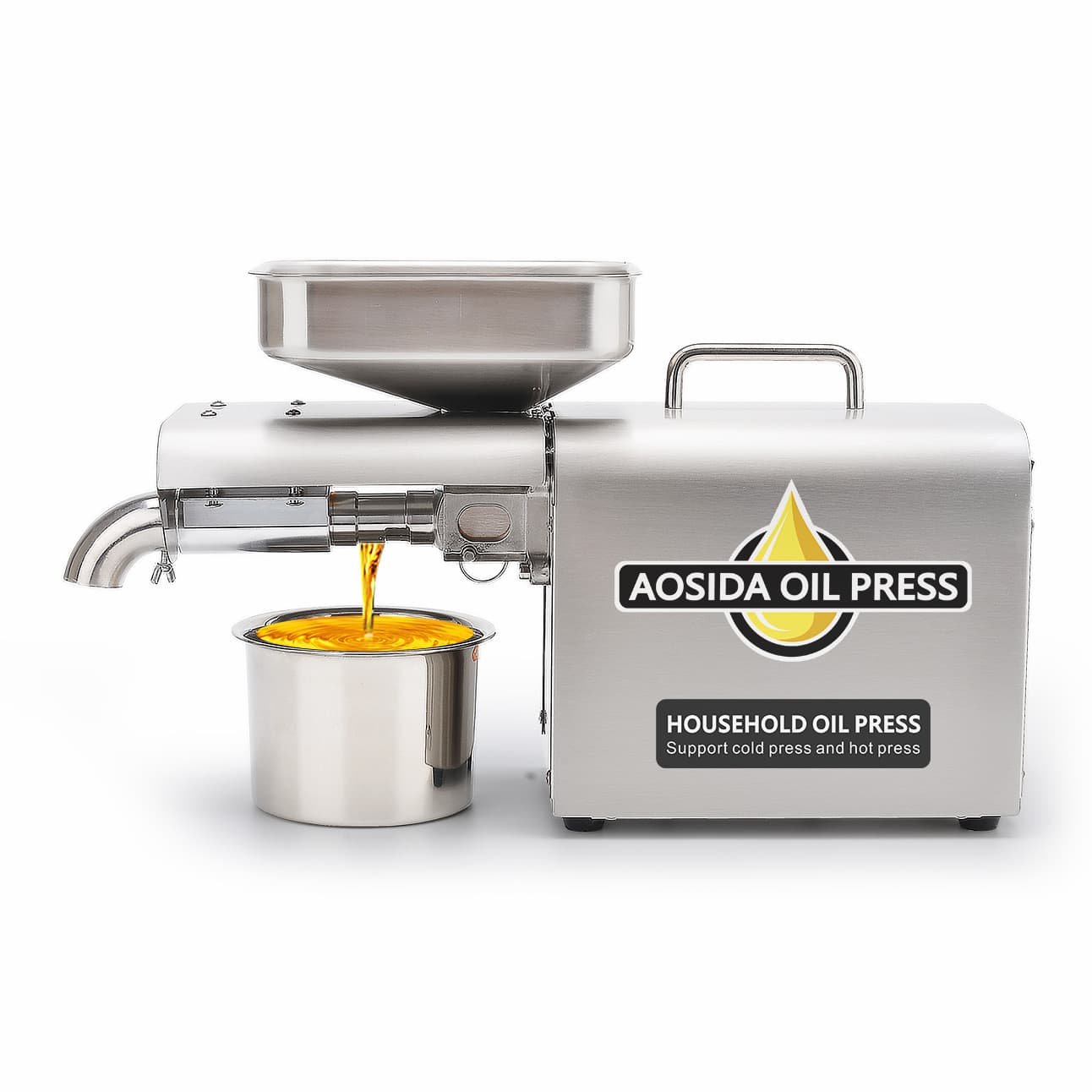 Smart Home Automatic Mini Stainless Steel Oil Press Machine Compact Oil Extractor for Household