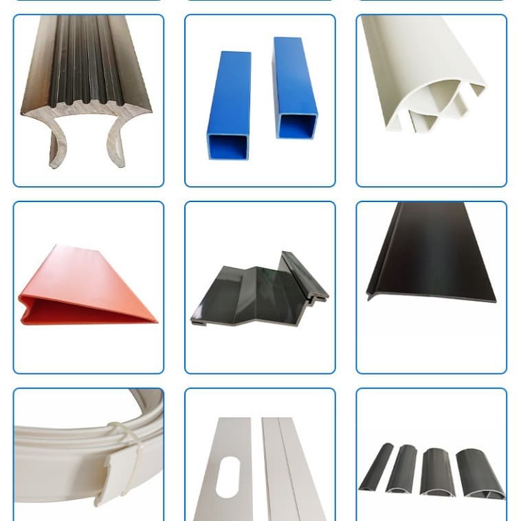 PS Plastic Profiles HIPS Plastic Profiles Extruded Clips PS Plastic Strips Extrusion Processing Mold Customization