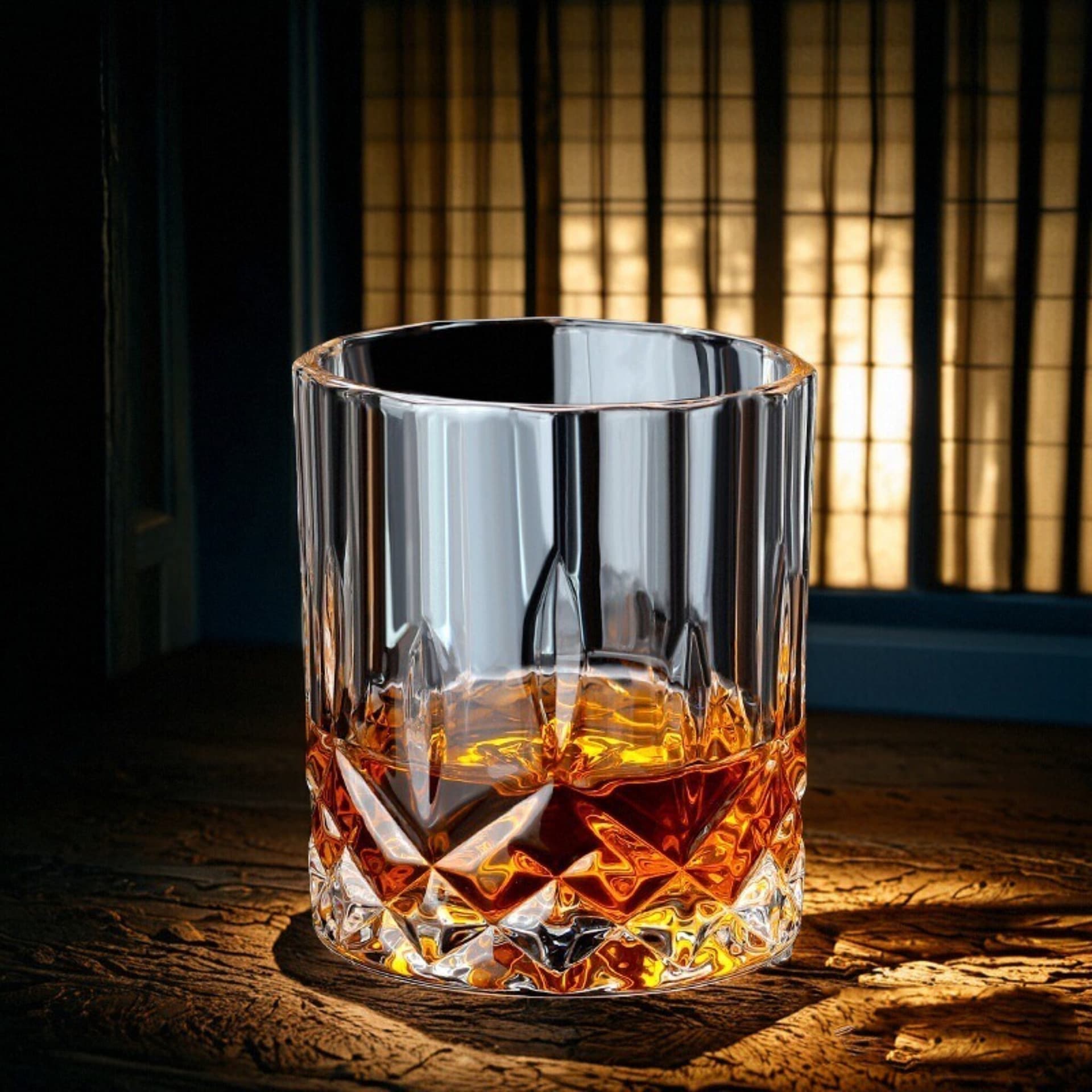 Whiskey Glass Classic Tumbler Bar Glass Spirit Glass Premium High-End Aesthetic Whiskey Glass