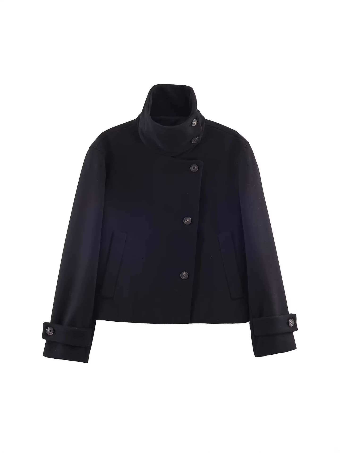 ZR Women's Autumn Short Stand Collar Coat Outerwear - Best Seller for Cross-Border Wholesale