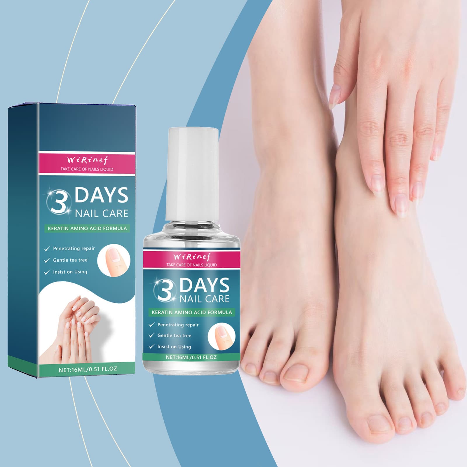 Cross-border Bestseller 3 Days Nail Care Nail Brightening Liquid Nourishing Cuticle Care Nail Liquid