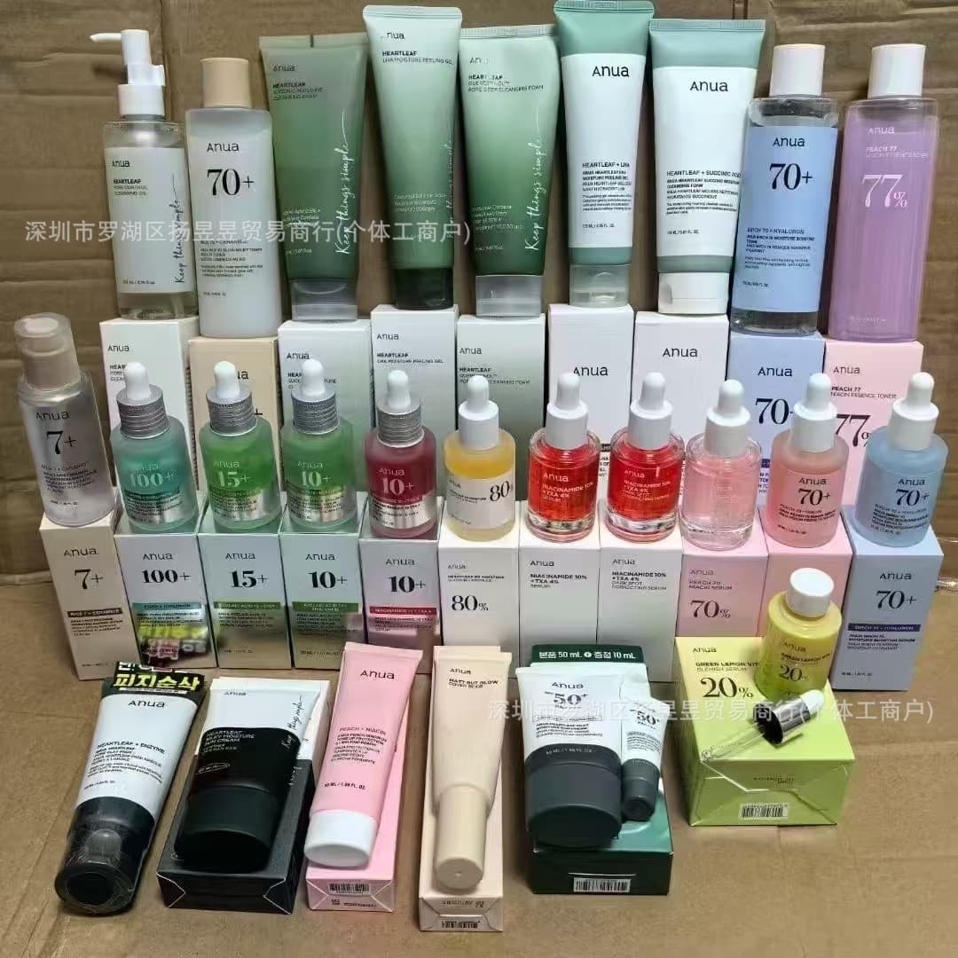 Anua Peach 70% Niacinamide Serum Essence Toner 30ml Houttuynia Cordata Quercetin Facial Cleanser
