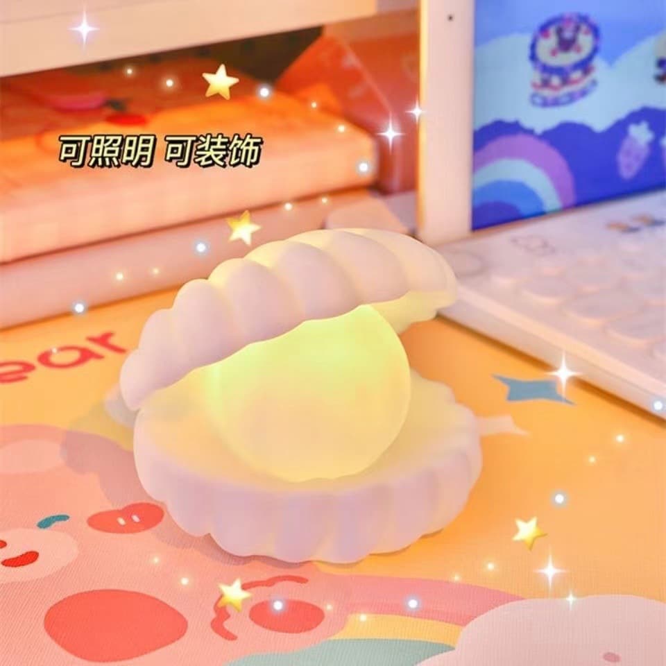 Cartoon Shell LED Night Light Children's Glowing Toys Street Stall Vendors Popular Wholesale Gifts Small Night Light Shell Material