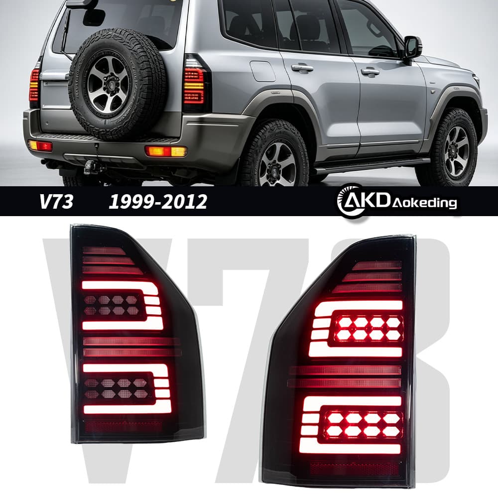 Tail Light Assembly for 2009-2022 Mitsubishi Pajero V73 Scanning LED Sequential Turn Signal