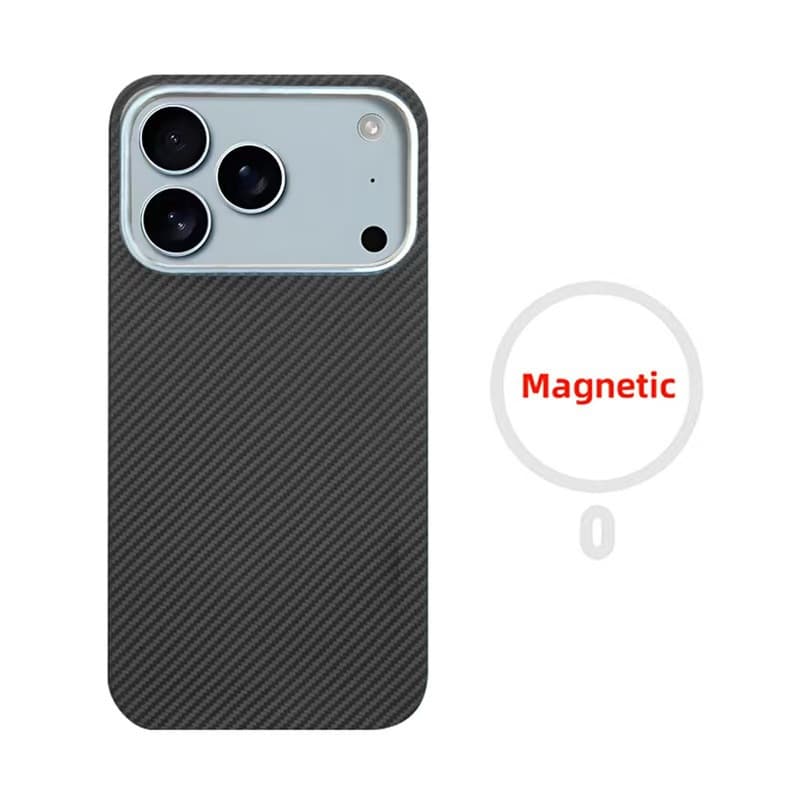 Kevlar Magnetic Braided Case for Apple iPhone 17 Pro Max Fiber 18 Phone Case 17 Pro