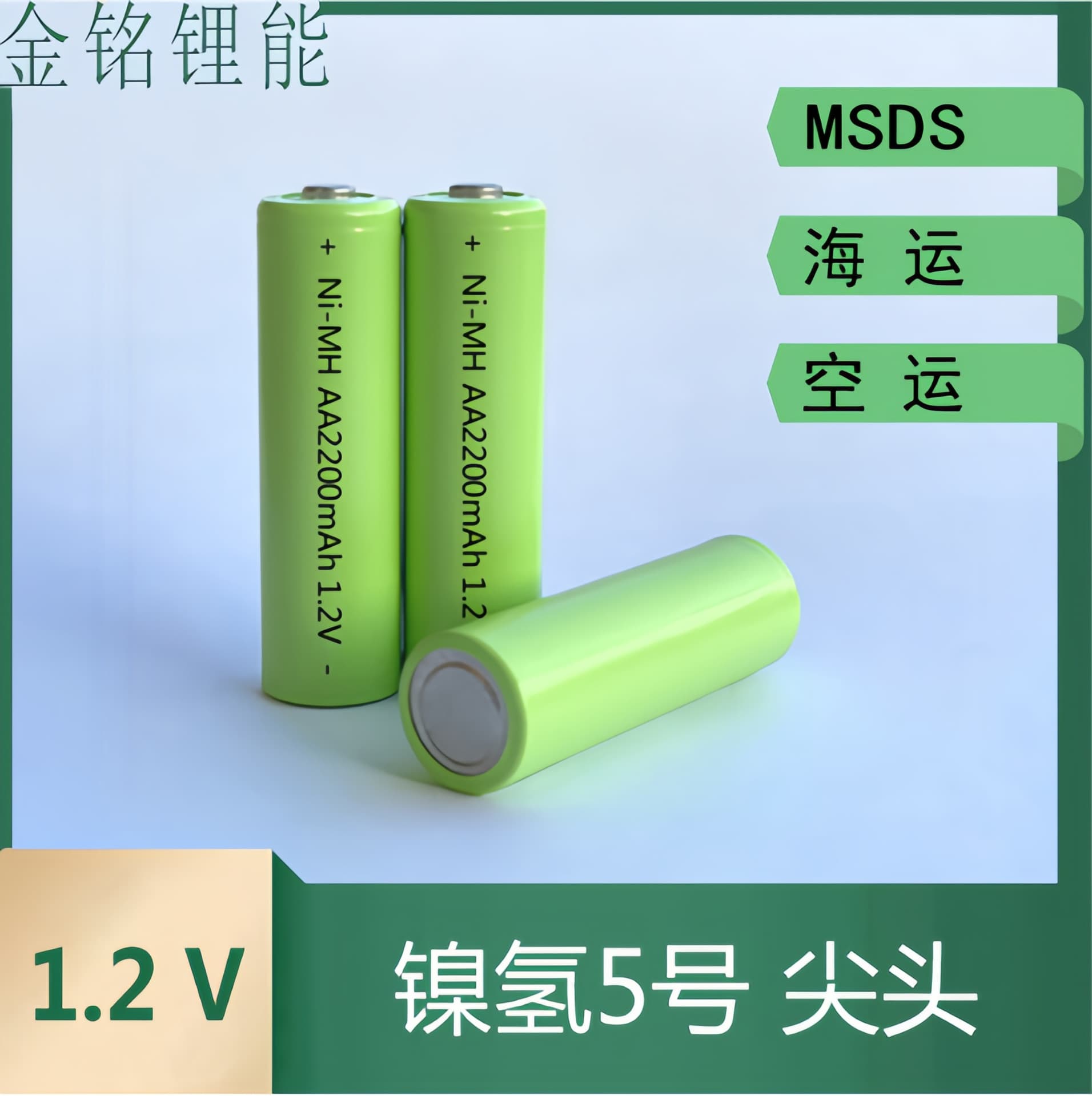 AA Nickel-Metal Hydride Size 5 Battery, Multiple Capacities with Color Labels for Microphones and Remote Controls
