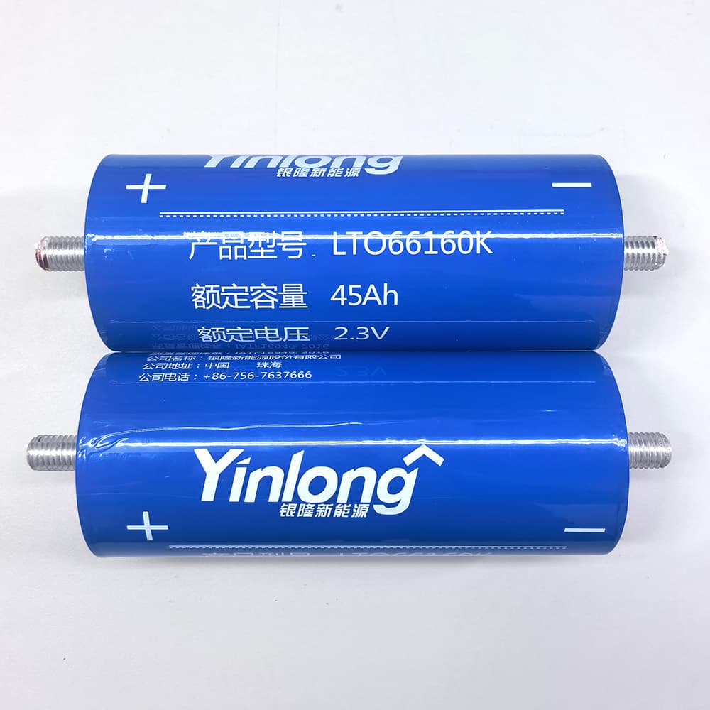 Yinlong 66160 LTO Lithium Titanate Battery 45A Ultra-High Capacity 10C Discharge for Car Emergency Start Power Supply