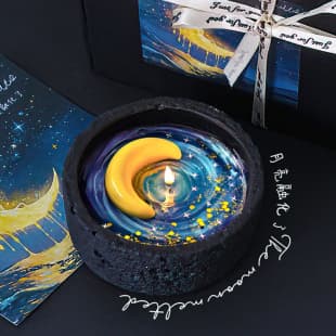 Moon Melts Starry Night Sky Night Atmosphere Scented Candle Home Decor Gift for Women Birthday