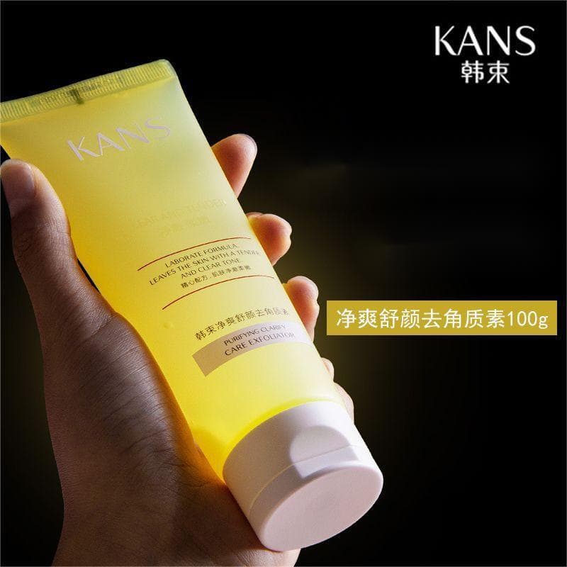 Han Shu Jingshuang Shuyan Exfoliating Essence 100g Facial Exfoliating Cleansing Gel Skin Care Products Cleans Pores and Dead Skin