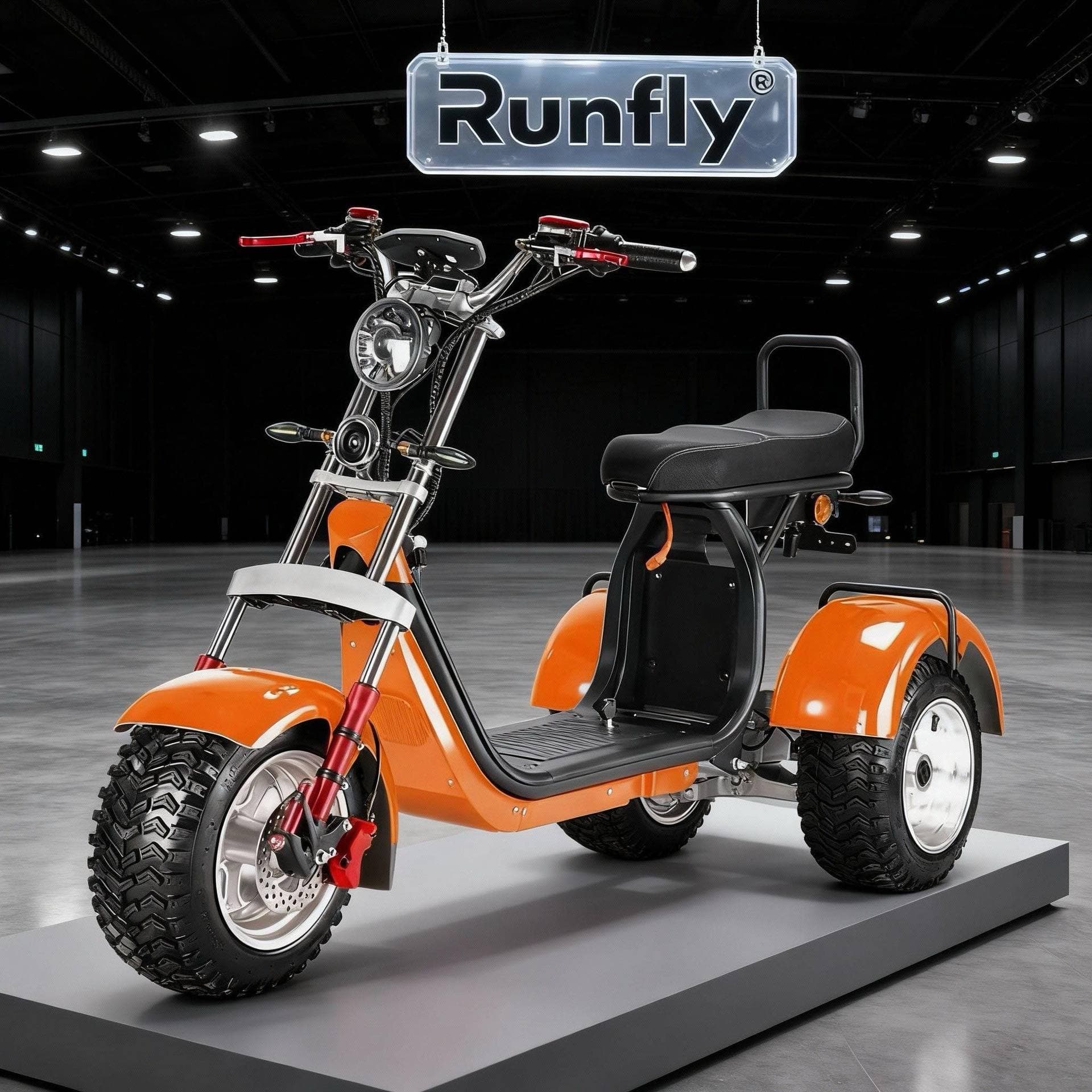 3 Wheels Electric Bike Citycoco Swing Harley Bike Motorcycle Electric Vehicle Off-Road Vehicle