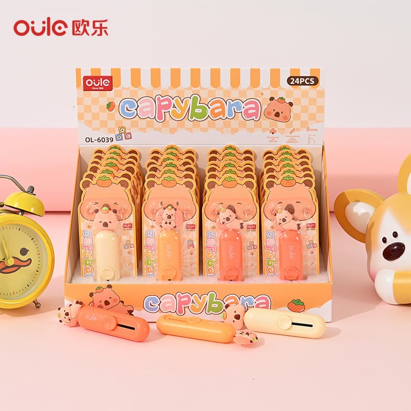 Art Knife Lock Design Card Series Utility Knife Fixed Box Cutter Retractable Safety Cutter for Students