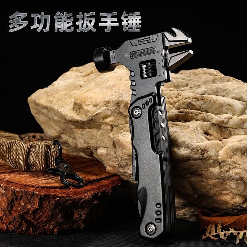 Multifunctional Safety Hammer Outdoor Home Use Tool Combination Universal Folding Pliers Knife Pliers Tool