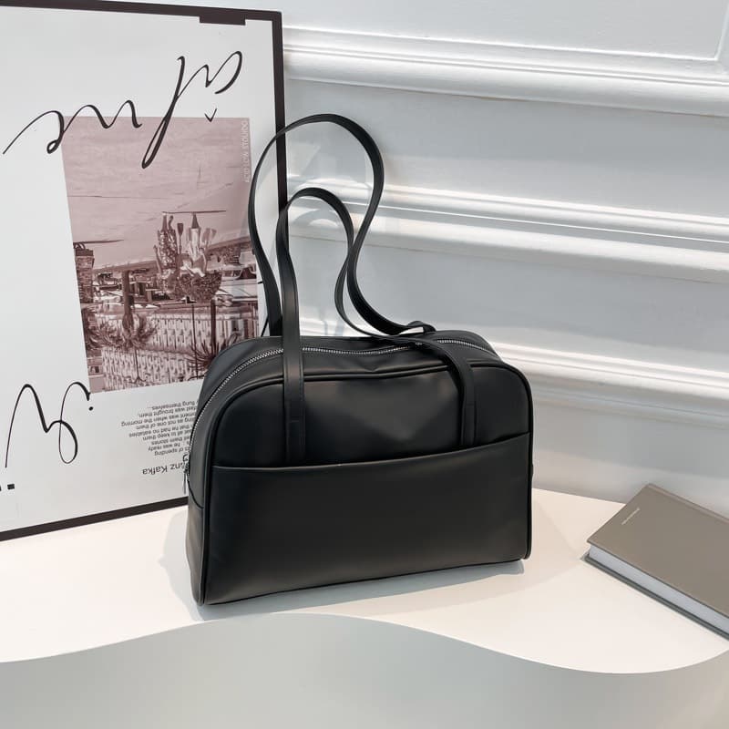 Cross-border JK Uniform Bag Japanese Style Large Capacity PU Vintage Underarm Bag Summer New Korean Version Commute Handheld Shoulder Bag