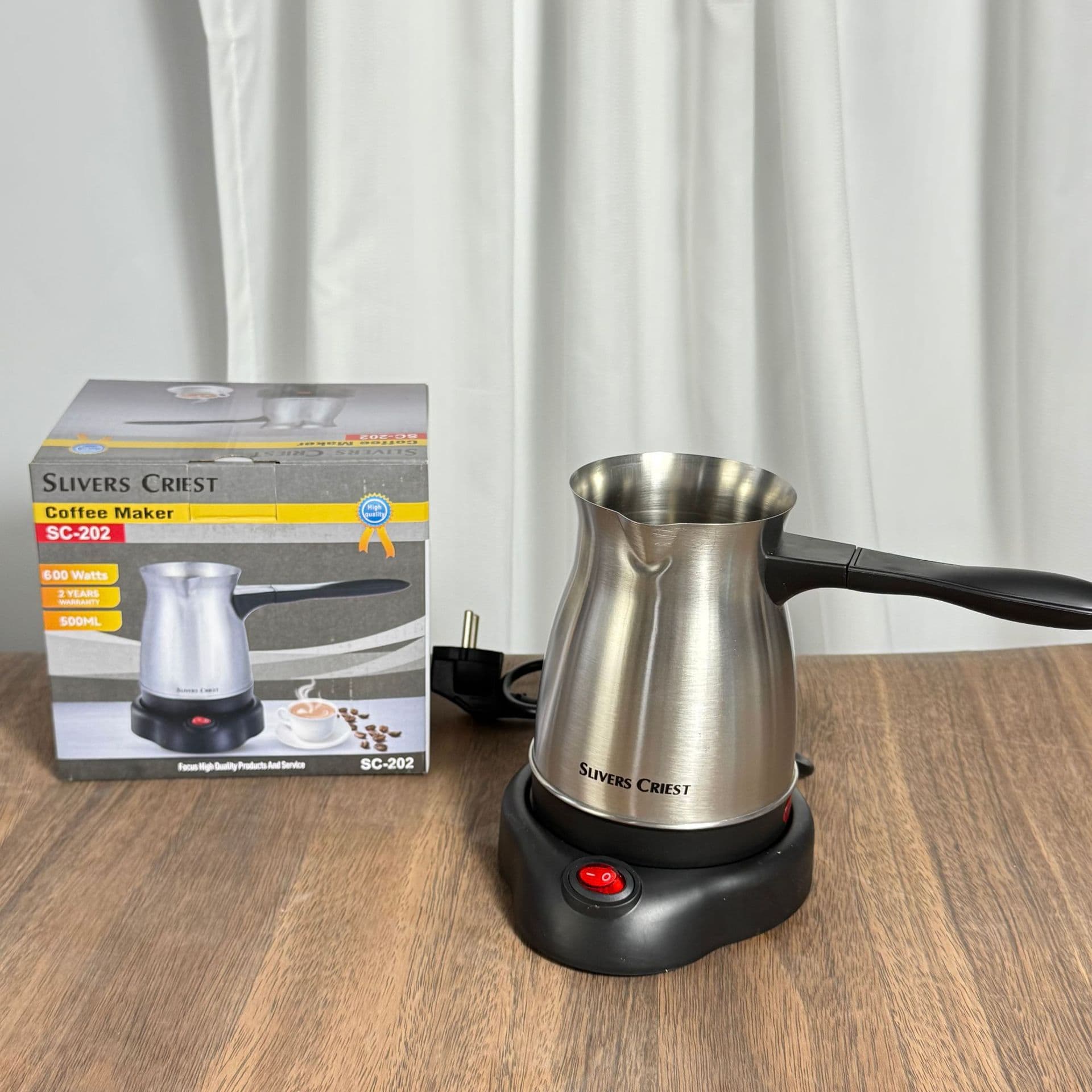 TURKISH COFFEE MAKER European Standard Stainless Steel Electric Coffee Pot 0.8L Factory Direct Sale