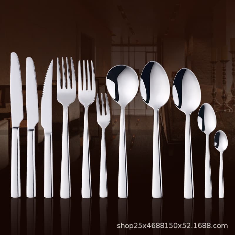 Steak knife and fork plate set Western food home children's knife and fork plate knife, fork and spoon three-piece set European tableware two-piece set