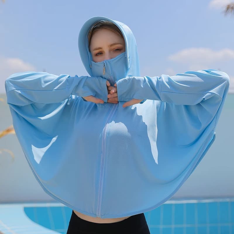 Women's Sun Protection Jacket 2026 New Summer UV-Proof Breathable Ice Silk Cycling Cover-Up Cardigan Thin Coat