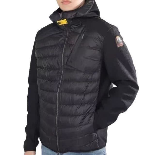 PJS Men's Hooded Patchwork Duck Down Jacket Thin Coat Warm New Style Lightweight Down Jacket Wholesale