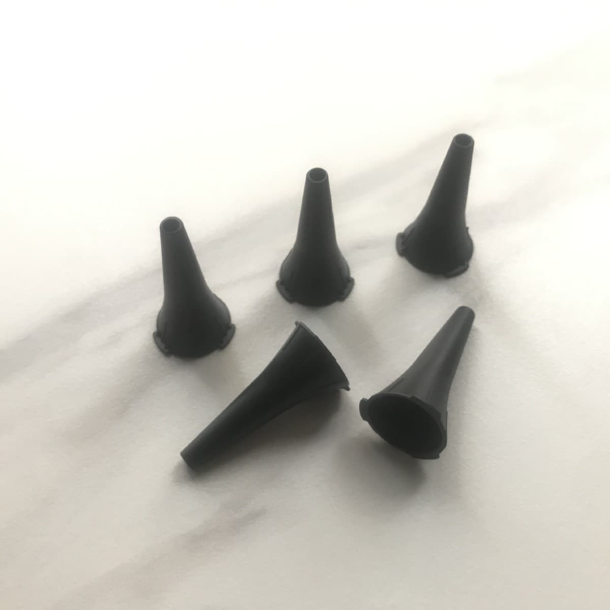 Otoscope ear caps, endoscope ear caps, accessories, probes, ear plugs, ear caps, funnels