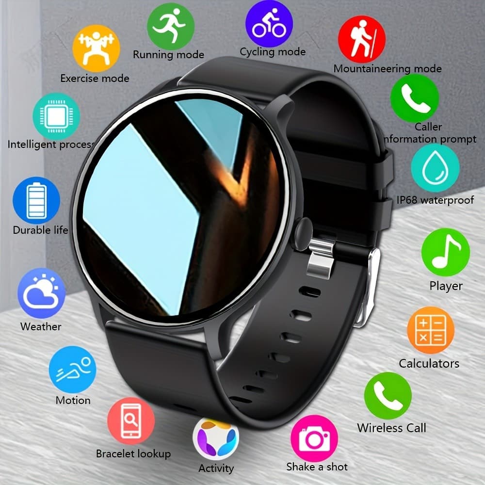 Cross-border Hot T27 Smart Watch Band Outdoor Sports Pedometer Heart Rate Sleep Monitoring HD Large Screen IOS