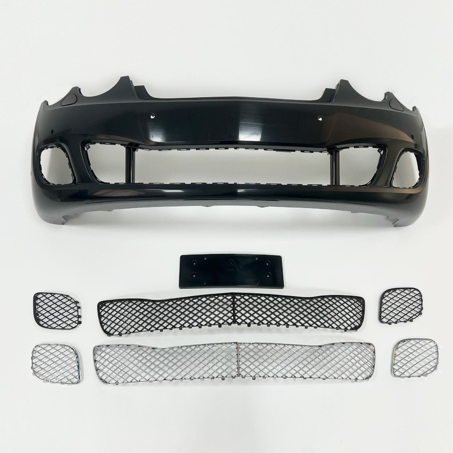 Front Bumper Assembly Lower Grille and Washer Cover for 2009-2012 Bentley Flying Spur